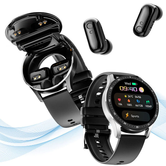 🔥Hot Sale🔥 2 IN 1 SMARTWATCH WITH EARPHONES