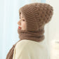 ❄️Winter Versatile🔥Knitted Hooded Scarf for Women