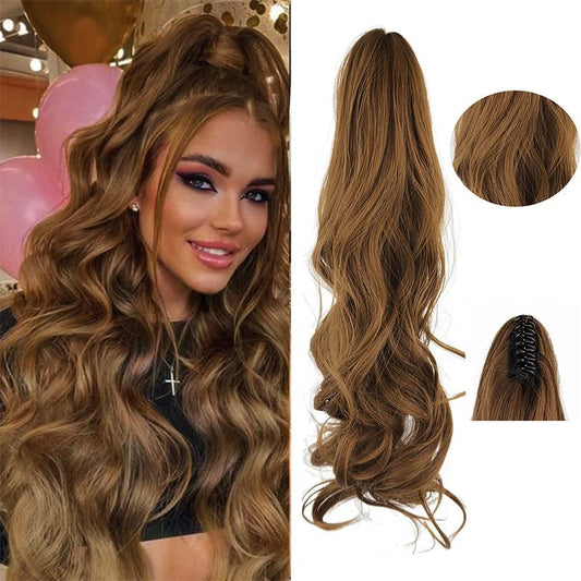 🎁Hot Sale 40% OFF⏳Dreamy Wavy Ponytail Hair Extensions with Clips