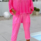 🌸Women's letter print jumpsuit + hollow smock leisure suit