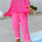 🌸Women's letter print jumpsuit + hollow smock leisure suit