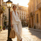 🍁👗Bohemian-Style Linen Two-Piece Set—Strapless Tank Top and Wide-Leg Pants