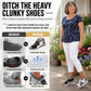 👡50% OFF!🌴Women Fly-Knit Peep-Toe Platform Wedge Sandals, Breathable Arch Support Cushioned Slip-On Summer Beach Holiday Shoes