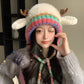 🎄Christmas Gift🦌 Creative Antler Hat & Bag 2-in-1 – Practical and Adorable