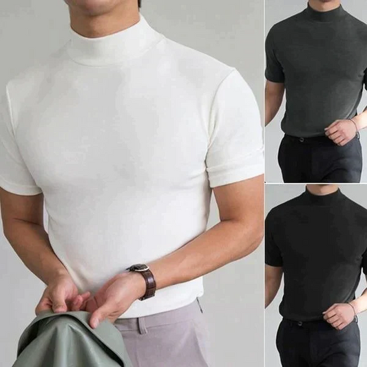 🆒40% OFF👕High Neck Slim Fit T-shirt for Men⚡