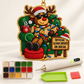 🎄🫧 DIY Snowman Bead Art | Sparkling Double-Sided Pearl Holiday Hanging Decoration 🔔