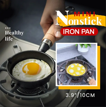 🍳🥞3.9" Mini Cast Iron Skillet | Perfect For Small Kitchens & Single Meals