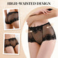 🧶 Women's Hand-Crocheted Lace High-Rise Boxer Briefs – Breathable, Vintage Style & Comfortable Fit 🌸