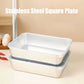 🔥Hot sale 40% OFF-Stainless Steel Square Plate（With Lid）
