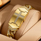 🙏⌚Sparkling Crystal Cross Watch—Geometric Rectangular Dial, Premium Metal Strap💎