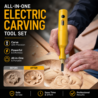 🔧🖌️All-in-One Electric Engraving Tool | Carve Wood, Gypsum, Paper & More