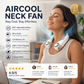 🌀 50% OFF NOW! 💥 360° Rotating Neck Fan – Ultra quiet & 3 speeds – Hands-free, long battery life – perfect for travel, office or outdoor use 🌬️✨
