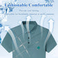❄️40% OFF NOW!💧 Men's Ice Silk Stretch Shirt – Waterproof, Quick-Dry & Eco-Friendly – Cool Breathable Tech Fabric Shirt 🌿