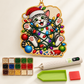 🎄🫧 DIY Snowman Bead Art | Sparkling Double-Sided Pearl Holiday Hanging Decoration 🔔