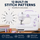 Multi-Function Sewing Machine with Overlock Stitch