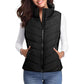 💖HOT SALE 50% OFF✨️Womens Sleeveless Zip Up Puffer Vest💗-Cozy Without Bulk