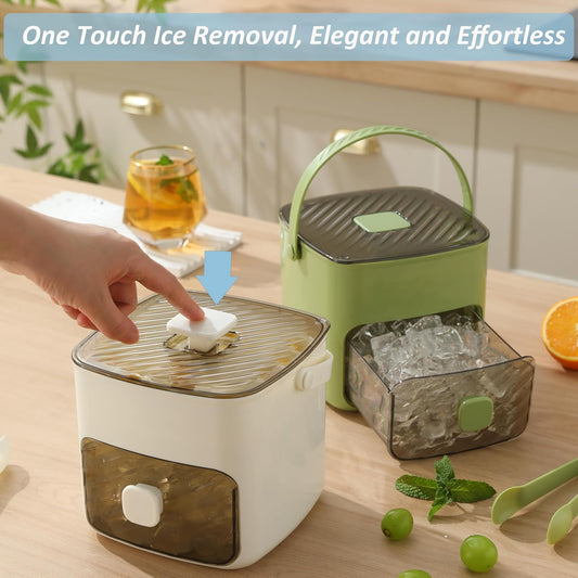 🌞New arrival 40% OFF!🏖️Portable Ice Maker with Lid and Storage Box (48 cubes)🧊