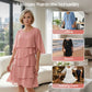 🌸Spring Sale 40% OFF🎁👗Women's Elegant Layered Ruffle Sleeve Dress – Effortless Style for Every Occasion💃