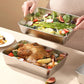 🔥Hot sale 40% OFF-Stainless Steel Square Plate（With Lid）