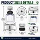 🚰🥗360°Rotating Faucet Filter‑Splash‑Proof Water Purifier💧