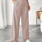 👖New arrival 40% OFF!💝Women's High Waisted Straight Leg Work Trousers with Side Pockets -✨Smart & Casual Look for Office and Beyond