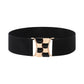 Vintage Gold Buckle Stretch Belt for Women