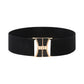 Vintage Gold Buckle Stretch Belt for Women