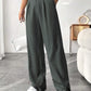 👖New arrival 40% OFF!💝Women's High Waisted Straight Leg Work Trousers with Side Pockets -✨Smart & Casual Look for Office and Beyond