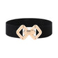 Vintage Gold Buckle Stretch Belt for Women
