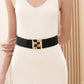 Vintage Gold Buckle Stretch Belt for Women