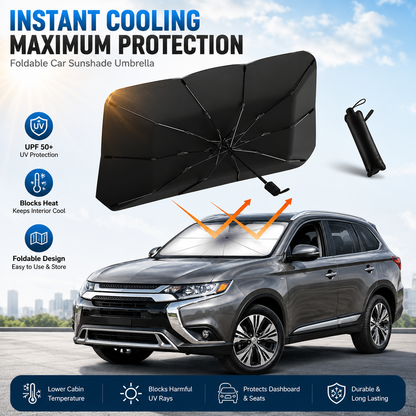 ☂️LIMITED TIME 50% OFF!🌞50K+ SOLD!🔥Upgraded Car Windshield Sun Shade Umbrella🚘