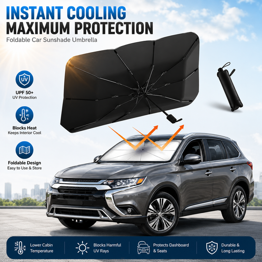 ☂️LIMITED TIME 50% OFF!🌞50K+ SOLD!🔥Upgraded Car Windshield Sun Shade Umbrella🚘