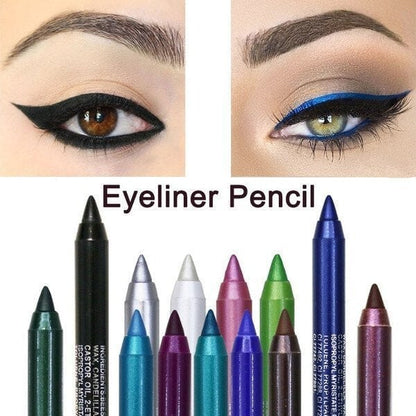 Long-lasting Waterproof Eyeliner Pencil, Fashionable Eye Makeup Cosmetics