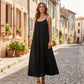 🏖️Over 20,000 sold! 👗50% off! 💕 Backless Spaghetti-Strap Maxi Dress