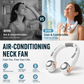 🌀 50% OFF NOW! 💥 360° Rotating Neck Fan – Ultra quiet & 3 speeds – Hands-free, long battery life – perfect for travel, office or outdoor use 🌬️✨