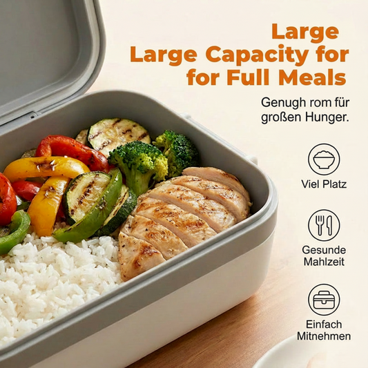 🍱50% off!👩‍🏫Portable electric lunch box with self-heating🔥