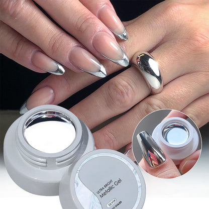 Silver Metallic Painting Nail Gel