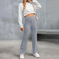 High - Waisted Elastic Casual Pants