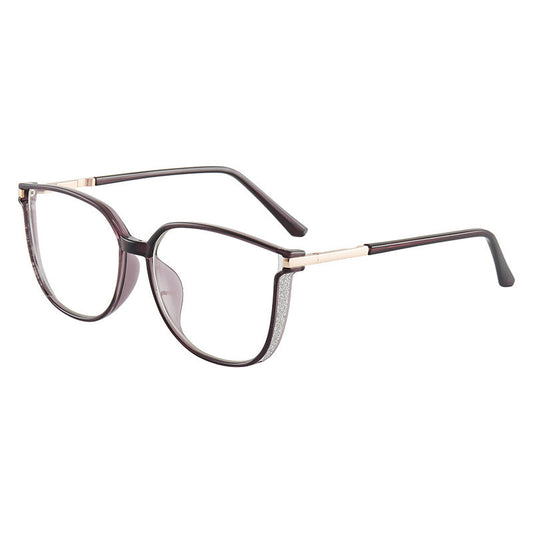 Women's Fashion Large Frame HD Anti-Blu-Ray Glasses