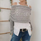 💝Gift Idea Hot sale 50% OFF🔥Women’s Knitted Cut-Out Shawl Poncho Wrap