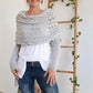 💝Gift Idea Hot sale 50% OFF🔥Women’s Knitted Cut-Out Shawl Poncho Wrap