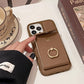 Phone Case with Card Holder & Ring Stand for iPhone