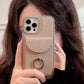 Phone Case with Card Holder & Ring Stand for iPhone