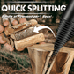 🪓⚡Drill-Attach Log-Splitter Cone-Bit Kit | No Need for Bulky, Expensive Stand-Alone Splitting Equipment🌳