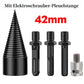 🪓⚡Drill-Attach Log-Splitter Cone-Bit Kit | No Need for Bulky, Expensive Stand-Alone Splitting Equipment🌳