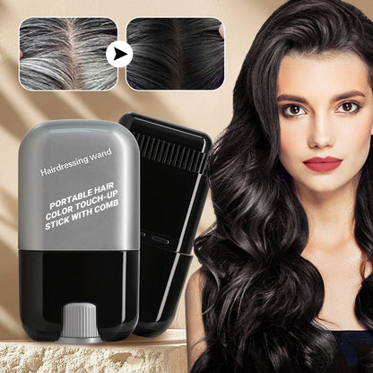 🔥Hot Sale 40% Off🔥✨ Portable Hair Color Touch-Up Stick with Built-In Comb – Quick & Easy Coverage!