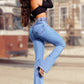 👖40% OFF NOW!💃 Women‘s Stretch Flare Jeans – High Waist, Body-Hugging Fit & Retro Style ✨