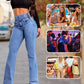 👖40% OFF NOW!💃 Women‘s Stretch Flare Jeans – High Waist, Body-Hugging Fit & Retro Style ✨