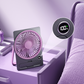 Powerful Breeze Slim Card Fan - 6 Speed, USB Charging and Cell Phone Holder