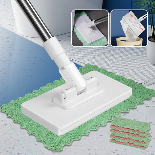 💦Limited stock! 40% off!🧹Disposable Dust Mop with 4 Reusable Cloths